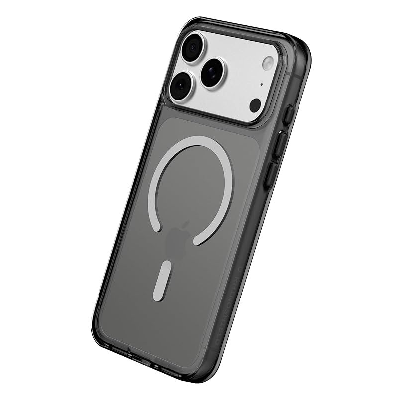 【新品】 RHINOSHIELD クリアケース MagSafe対応 iPhone 17 Pro Max 用 | 強力マグネット、軍用落下基準を超える、傷防止、耐衝撃の透明保護ケース - アッシュブラック