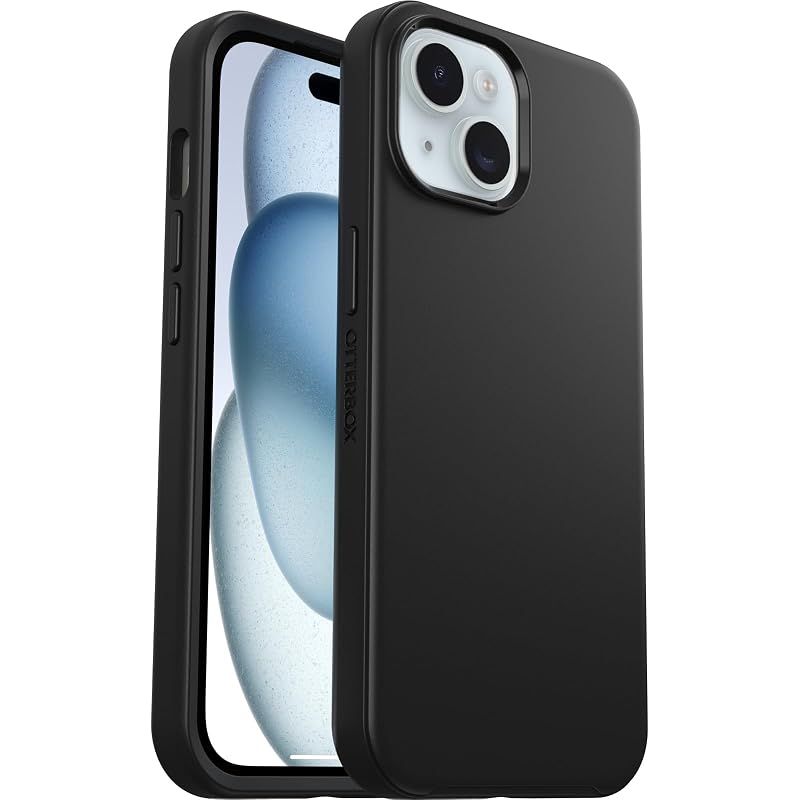 【新品】 【OtterBox】全米No1ブランド 軍事規格の3倍の強度 iPhone 15用 耐衝撃 衝撃吸収 米軍MIL規格 Magsafe対応ケース Symmetry 抗菌 Black ブラック【国内正規品】 〔オッターボックス〕