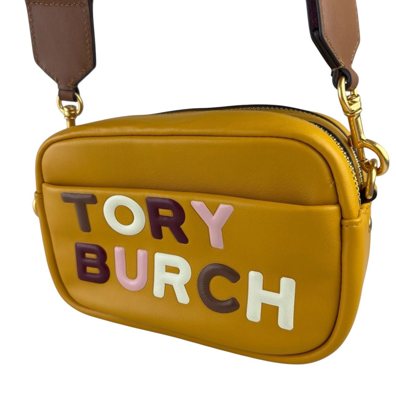 TORY BURCH トリーバーチ ペリーハイフリークエンシー カメラバッグ ショルダーバッグ イエロー