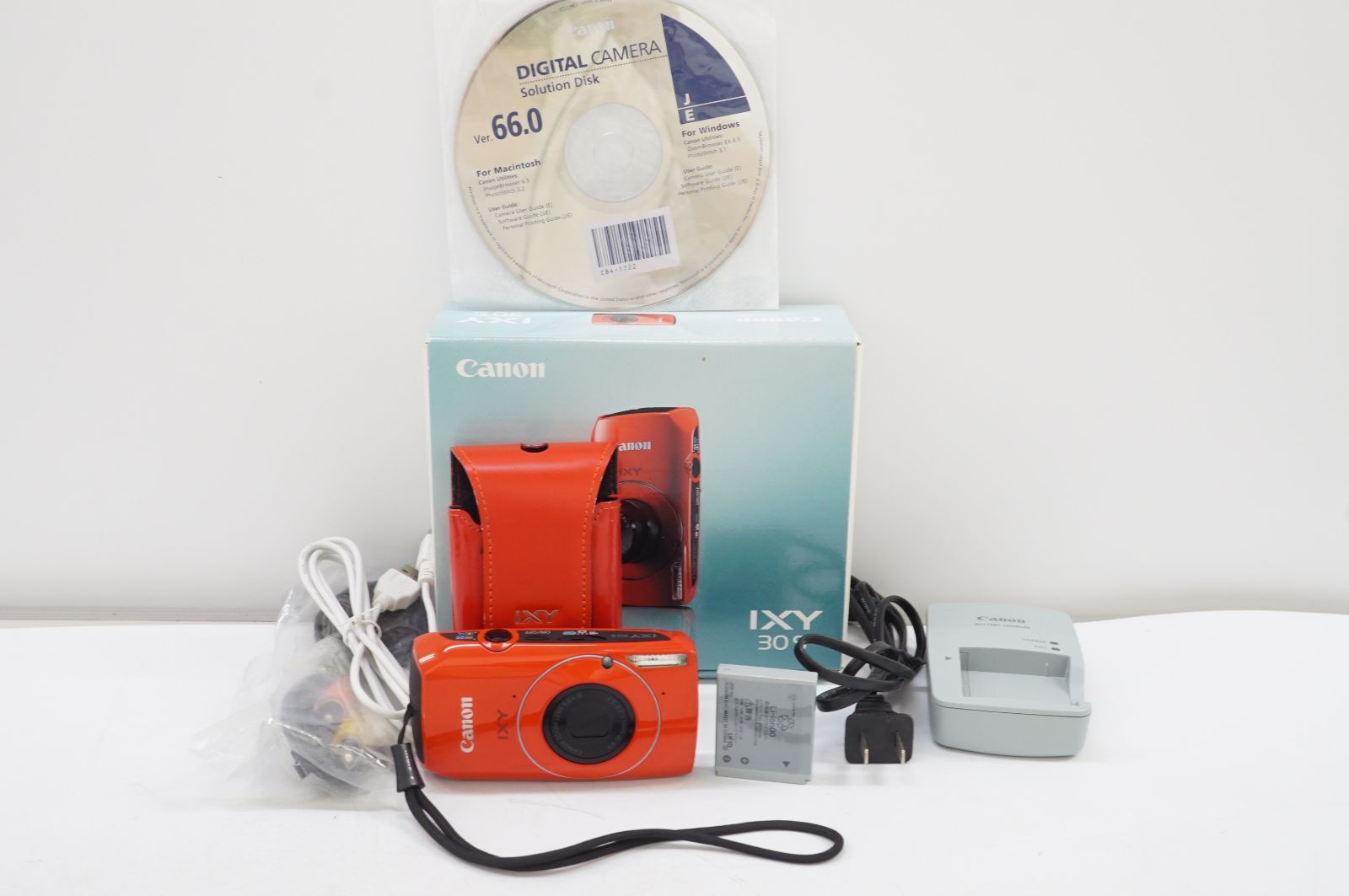 L251403) Canon Digital Camera IXY30S Red