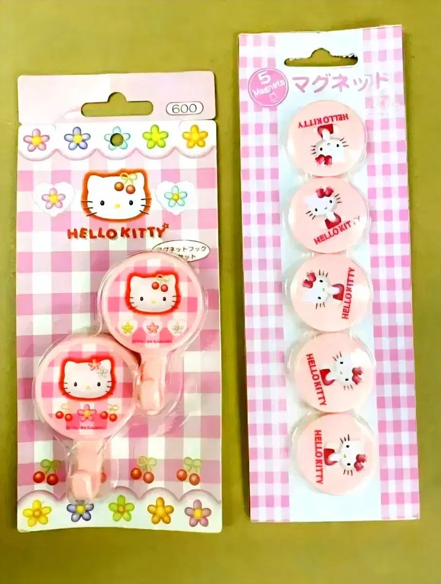 ハローキティ マグネット 2種セット さくらんぼキティ フック ハローキティ マグネティック さくらんぼキティ