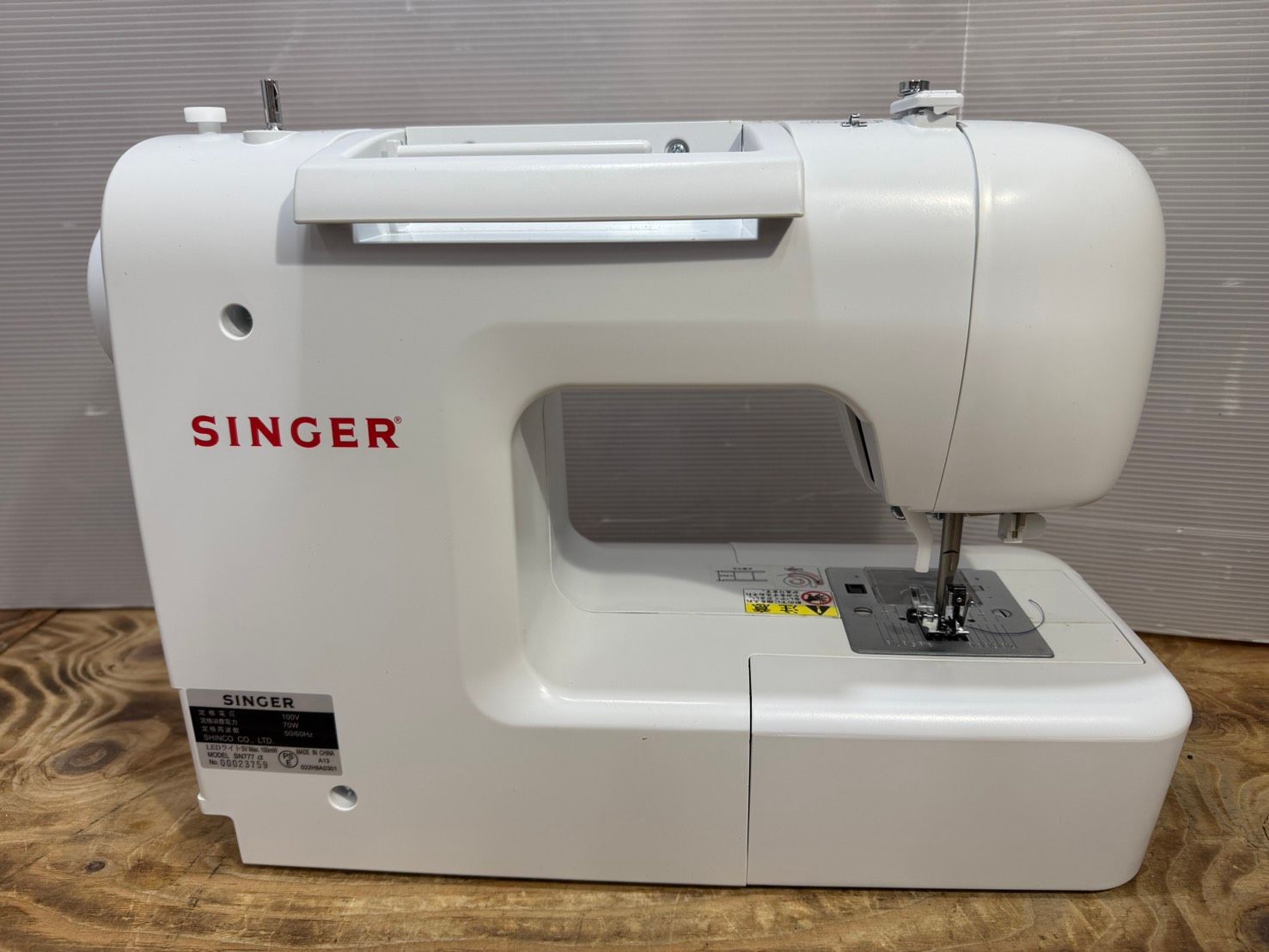 S02430 SINGERコンピューターミシンSN777α 付属品、取説付