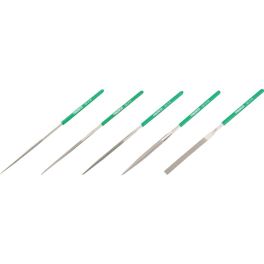 TRUSCO(トラスコ) ダイヤモンドヤスリ 精密用 刃長80mm セット GS-5-SET送料無料 9ddc844d