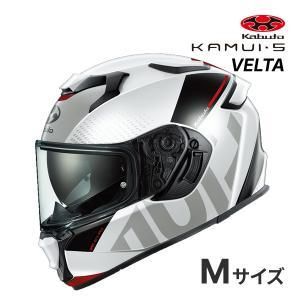 【新品・2営業日で発送】OGK KABUTO(オージーケーカブト) KAMUI 5 VELTA : ホワイトレッド : Mサイズ(57-58)