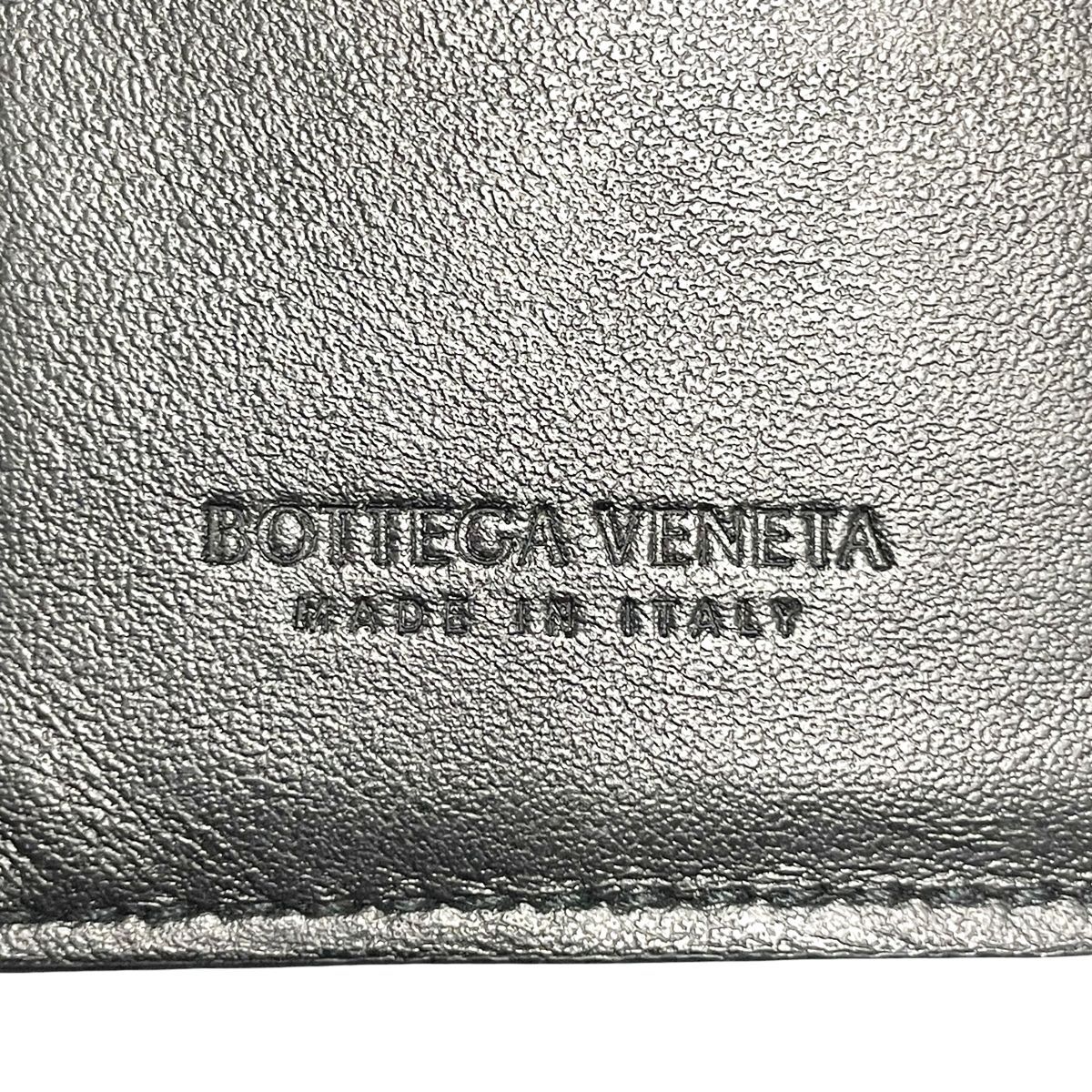 中古】 Bottega Veneta ボッテガヴェネタ イントレチャート 二つ折り