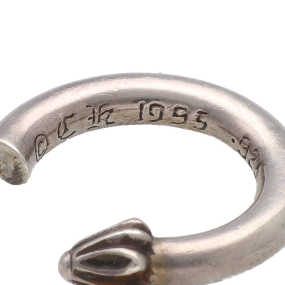 中古】 CHROME HEARTS クロムハーツ プレーンフープピアス SV925 