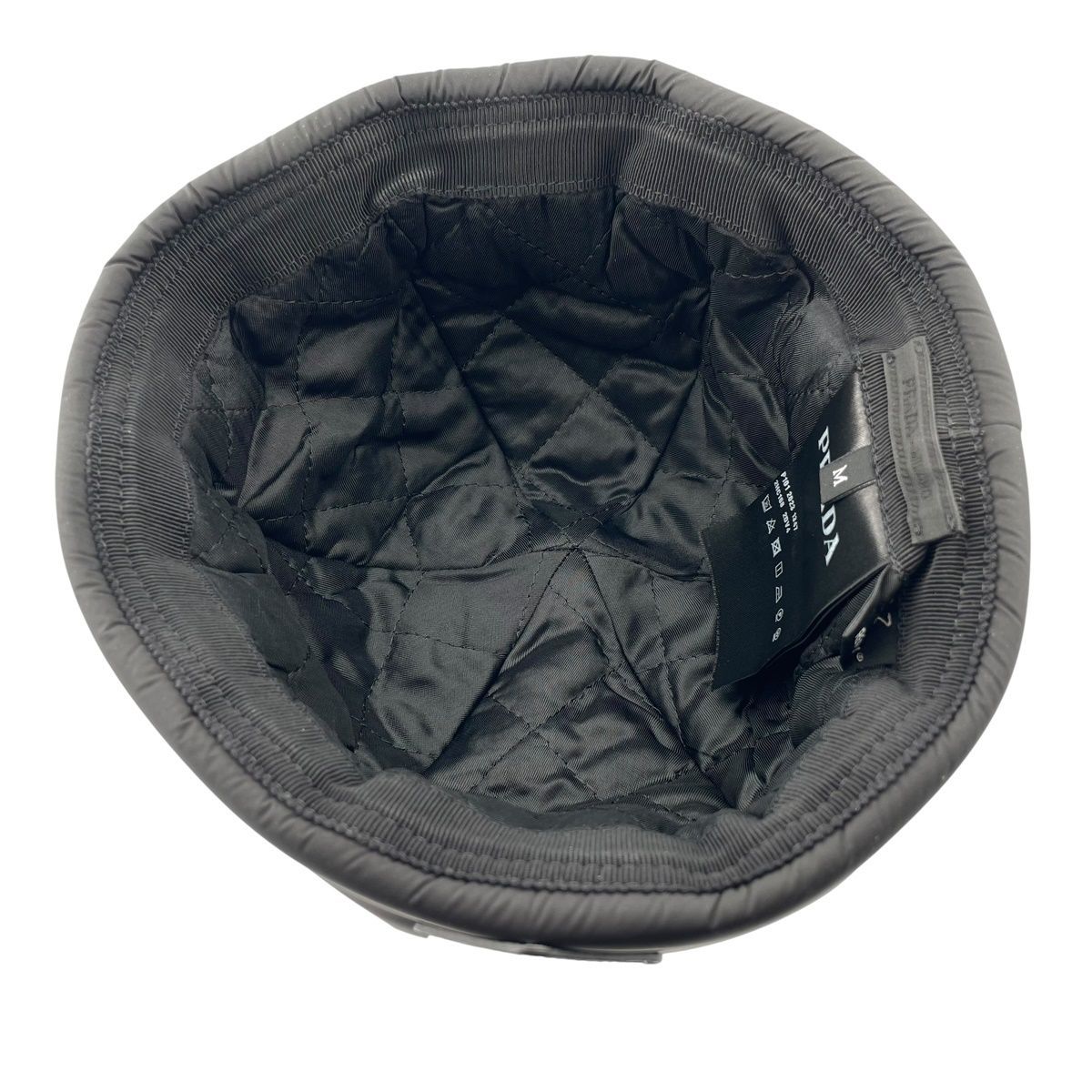中古】PRADA プラダ Re-Nylon ハット 2HC168 2DV4 ブラック ハット