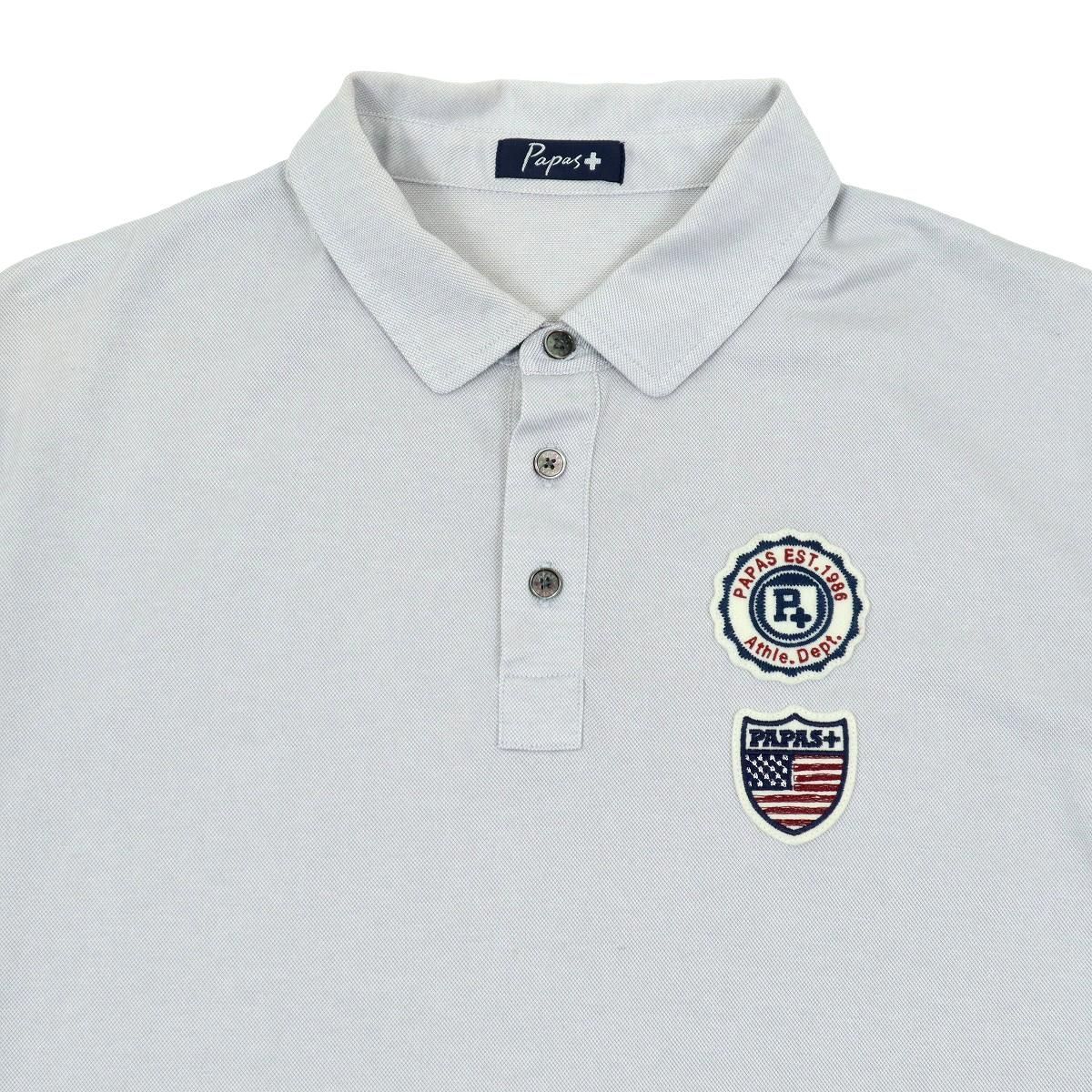 【美品】パパスプラス PAPAS＋ ポロシャツ M M472】【美品】【日本製】Papas+ PLUS パパスプラス ポロシャツ
