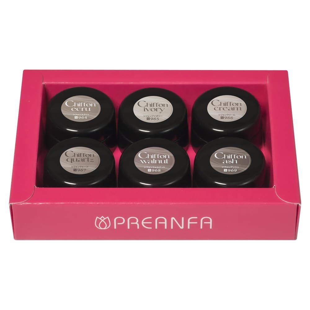新着商品 PRE GEL カラーEX シルクシフォンシリーズ6色セット