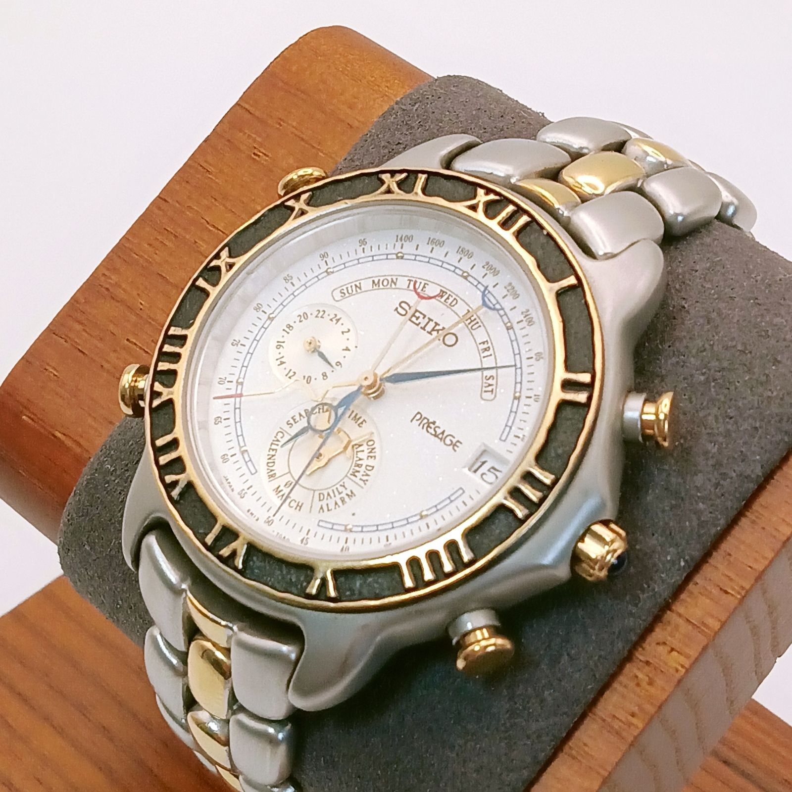 稼働 良品】0615-1 SEIKO PRESAGE セイコー プレサージュ 6M13-7000