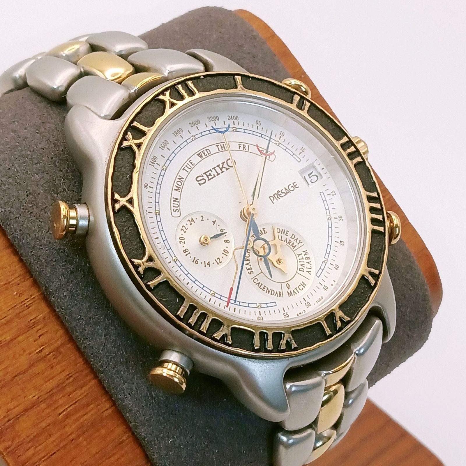 稼働 良品】0615-1 SEIKO PRESAGE セイコー プレサージュ 6M13-7000
