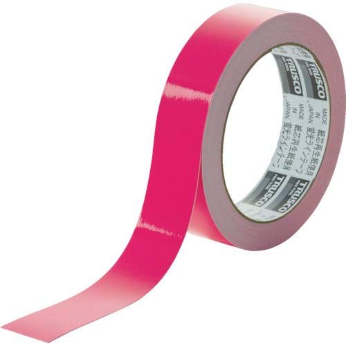 新着商品 TRUSCO(トラスコ) 蛍光ラインテープ25mm×10m ピンク TLK-2510P × 20巻【ケース販売】
