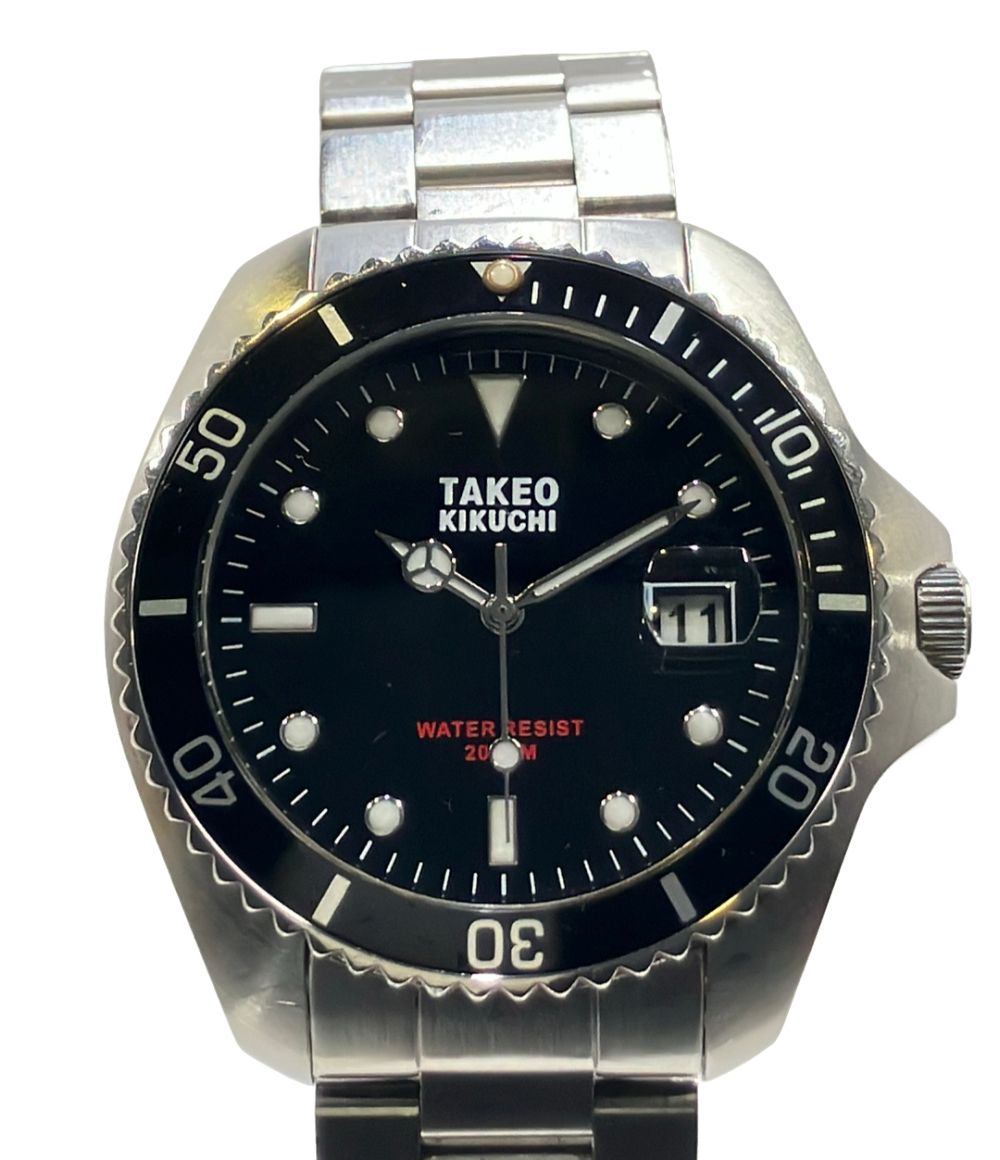 メンズ 腕時計 TK-20C5 TAKEO KIKUCHI ブラック タケオキクチ クオーツ 