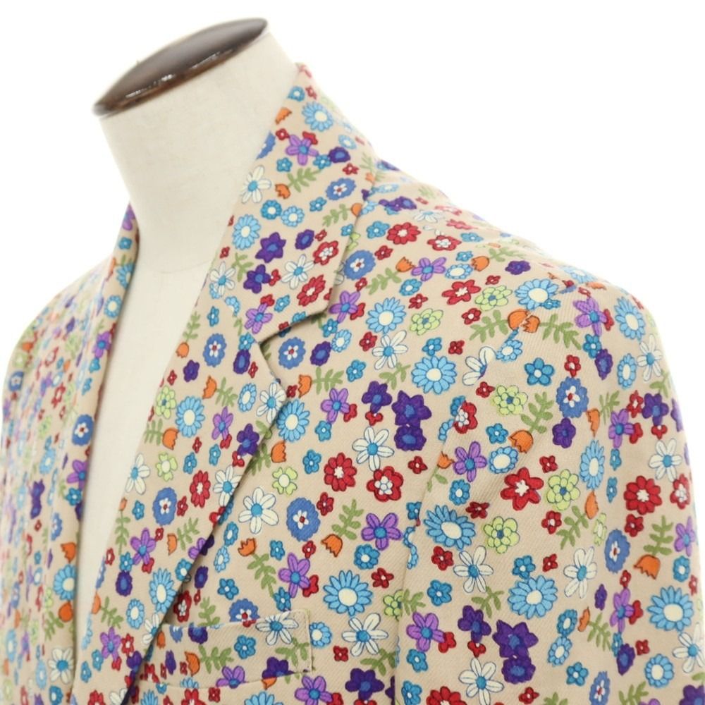 中古】ボヘミアンズ BOHEMIANS ウールナイロン フラワー 花柄 プリント 