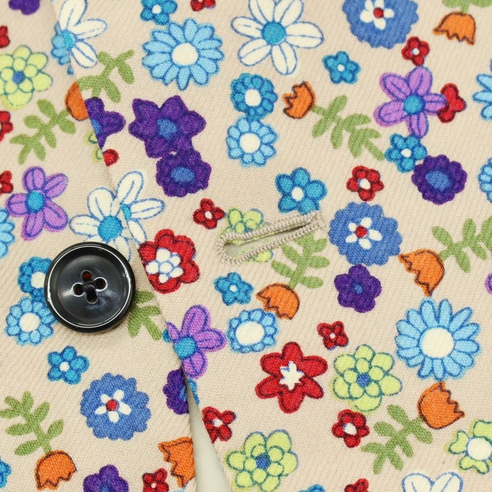 中古】ボヘミアンズ BOHEMIANS ウールナイロン フラワー 花柄 プリント 