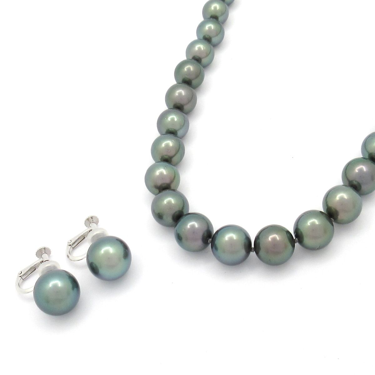 田崎真珠/TASAKI(タサキシンジュ) アクセサリー美品 - 黒蝶(ブラック)パール×シルバー×K18WG