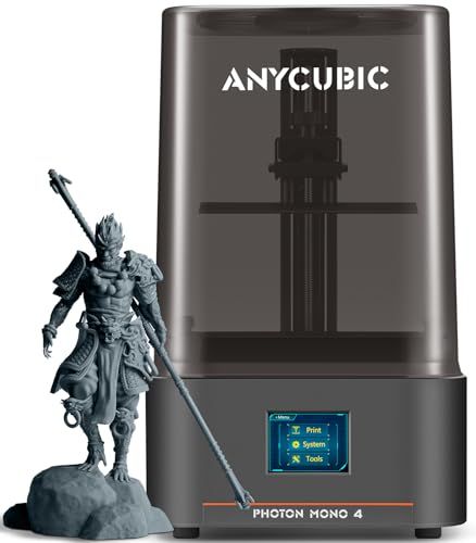 ☆新品☆ANYCUBIC Photon Mono 4 3Dプリンター 光造形、10K 3D プリンター、7インチLCD スクリーン、安定したLighTurbo光源、70mm/hの高速プリント、初心者向け、日本語説明書付き、印刷再開機能、大容量印刷、153.4m
