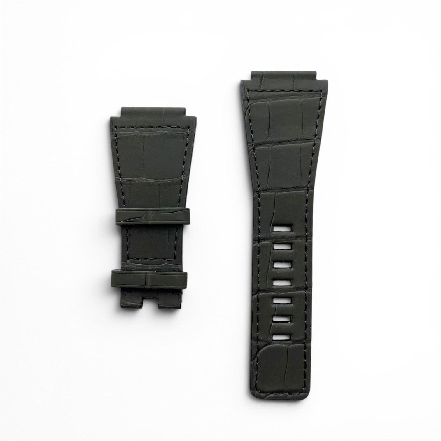 BELL&ROSS ベルアンドロス BR01 BR03用 マットクロコ革ベルト