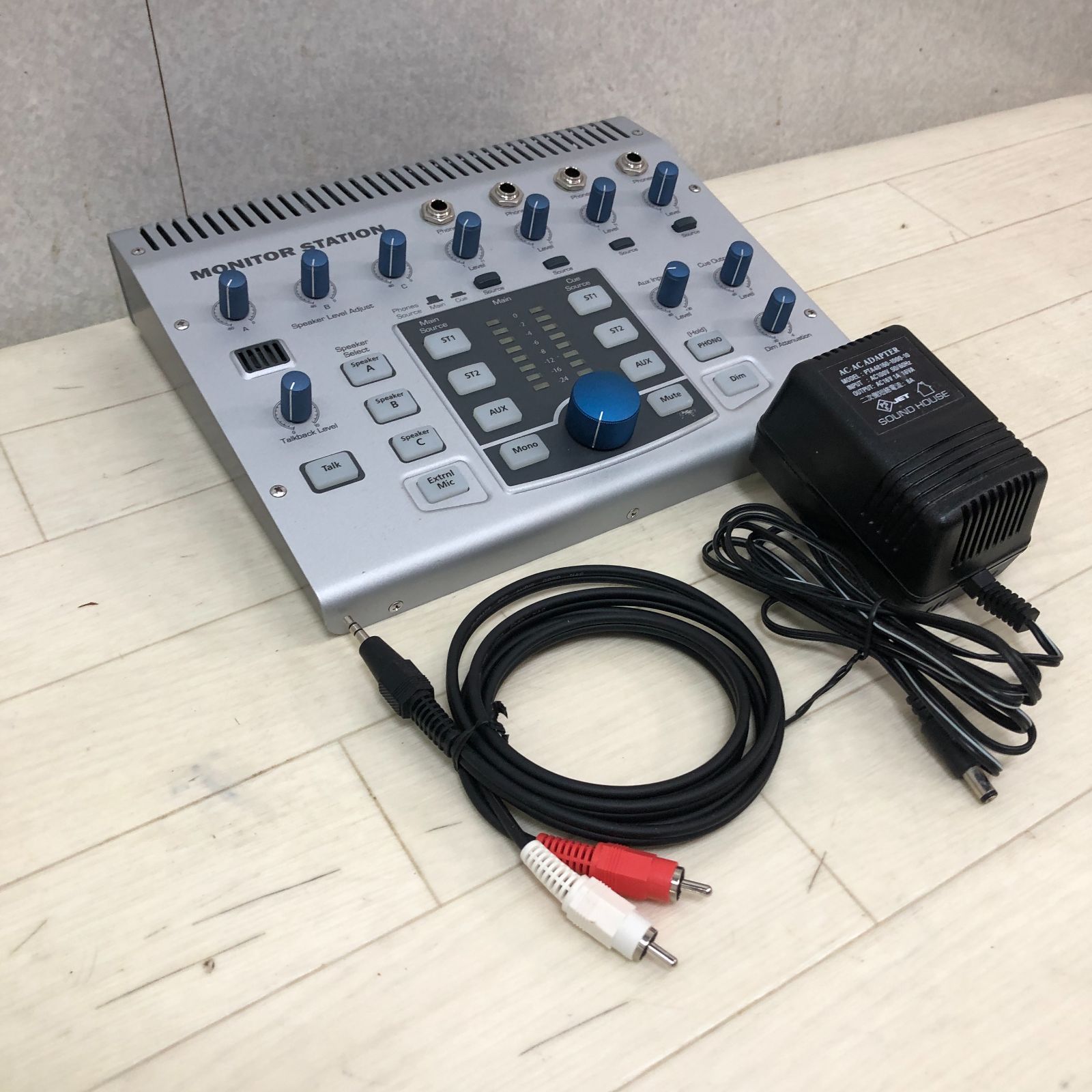 PreSonus プレソナス Monitor Station モニターコントローラー 動作確認済 電源アダプター付 DTM DAW 宅録 レコーディング スピーカー切替 ヘッドホンアンプ トークバック機能 260614-4
