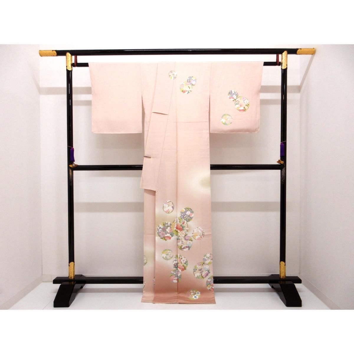 未使用品】訪問着 友禅金彩加工 刺繍入りボカシ染 - メルカリ