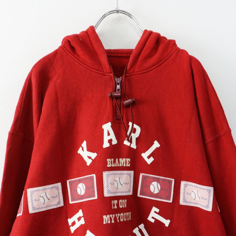 カールヘルム Karl Helmut ネームワッペン プルオーバーパーカー M 