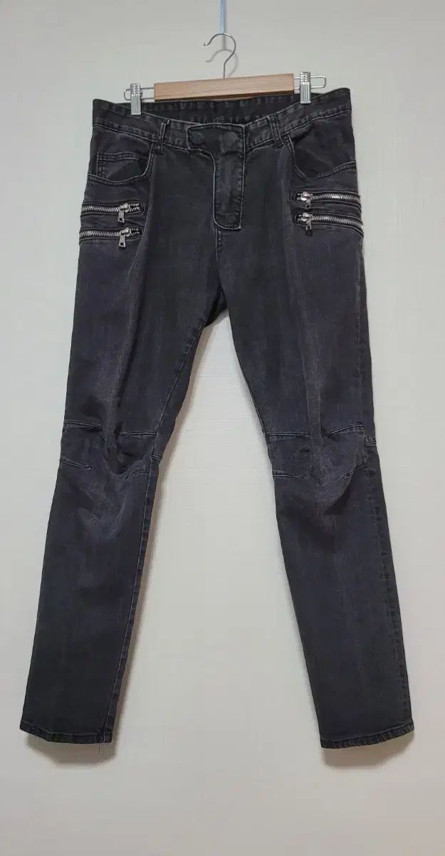 BALMAIN バルマン 2XL デニムパンツ 0 - バイカーデニム ダメージ加工 