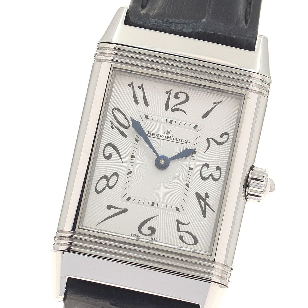 ジャガー・ルクルト JAEGER-LECOULTRE 256.8.75/Q2568403 レベルソ デュエット クラシック 手巻き レディース 良品 保証書付き_957949