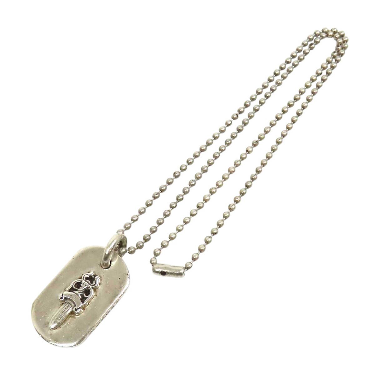 クロムハーツ レイズドダガー ドッグタグ ペンダント SV925 Sterling