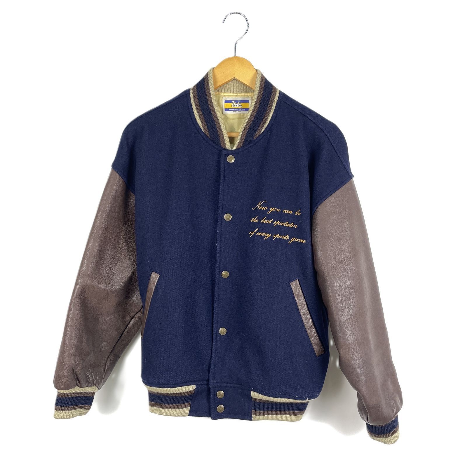 ゆ758 90s USA製 STARTER UCLA スタジャン ヴィンテージ 90's オールドモデル UCLA ユーシーエルエー レザースリーブ ウール