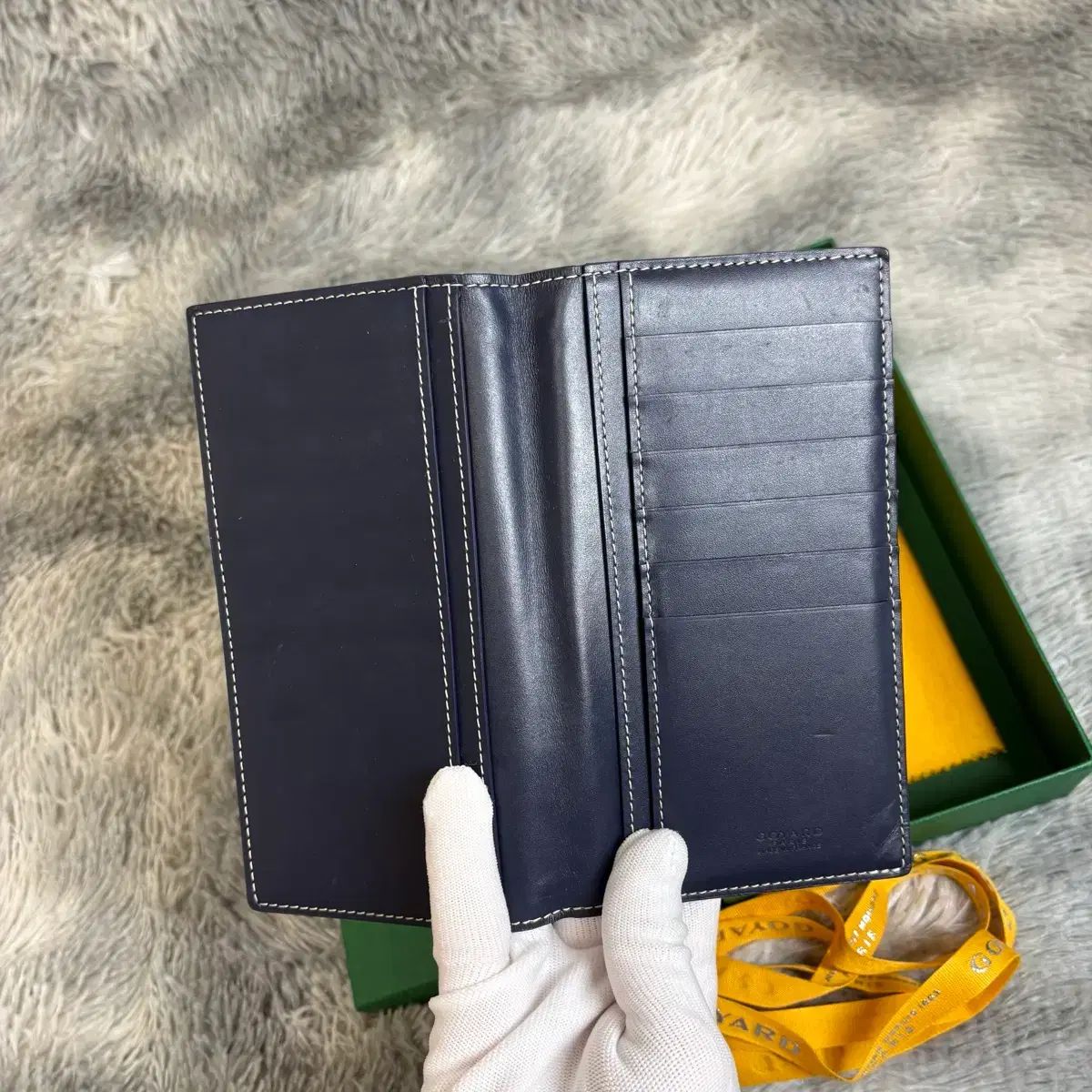 Masion Goyard ゴヤール サン・ルイ 長財布 ネイビー - メルカリ