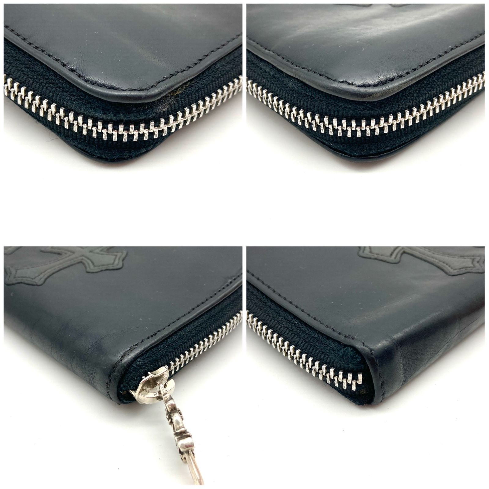 クロムハーツ　バッチ　非売品　レア　3個セット クロムハーツ REC F ZIP3 セメタリー クロスパッチ 長財布 80615
