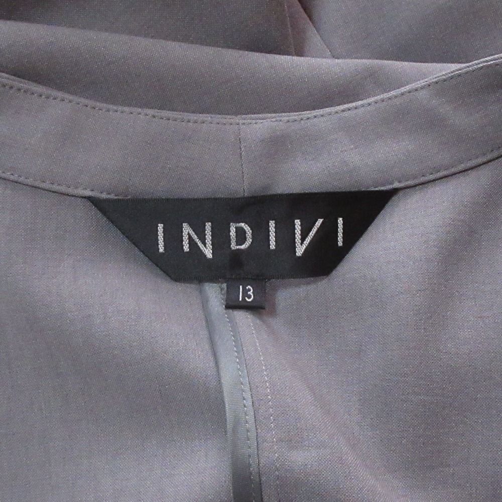 良品 INDIVI インディヴィノーカラージャケット スカート セットアップ
