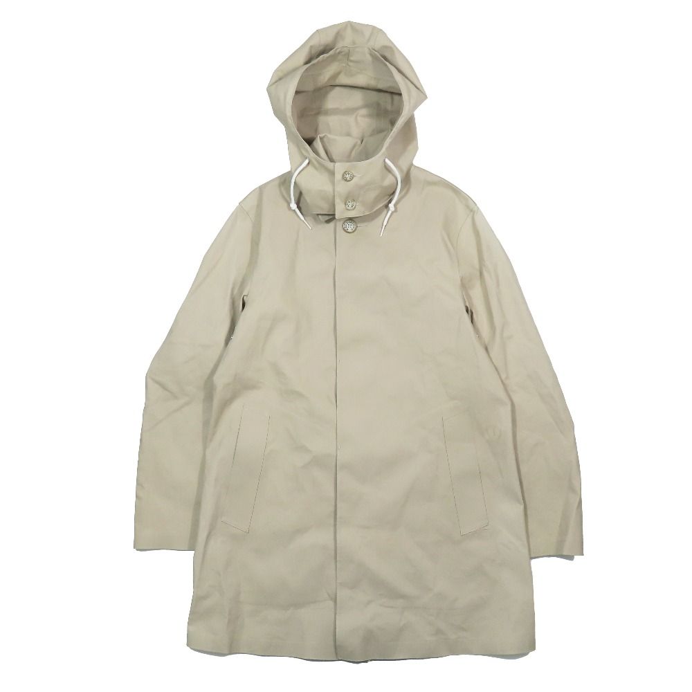 Mackintosh マッキントッシュ ミディ丈 2way ステンカラーコート バルマカーンコート 比翼仕立て アウター 38 ベージュ レディース 古着 中古 USED