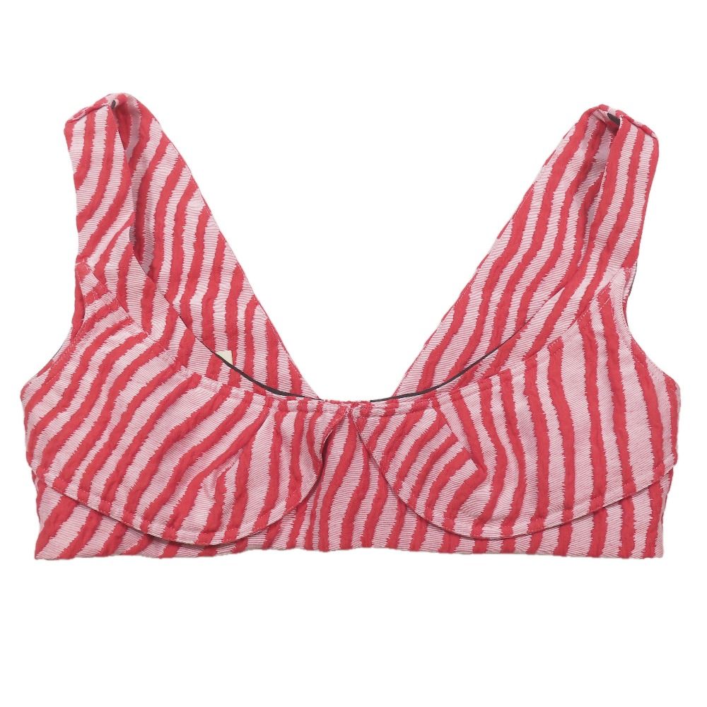 美品 MARNI マルニ ビスチェ ノースリーブ カットソー タンクトップ トップス ストライプ 42 レッド レディース 古着 中古 USED
