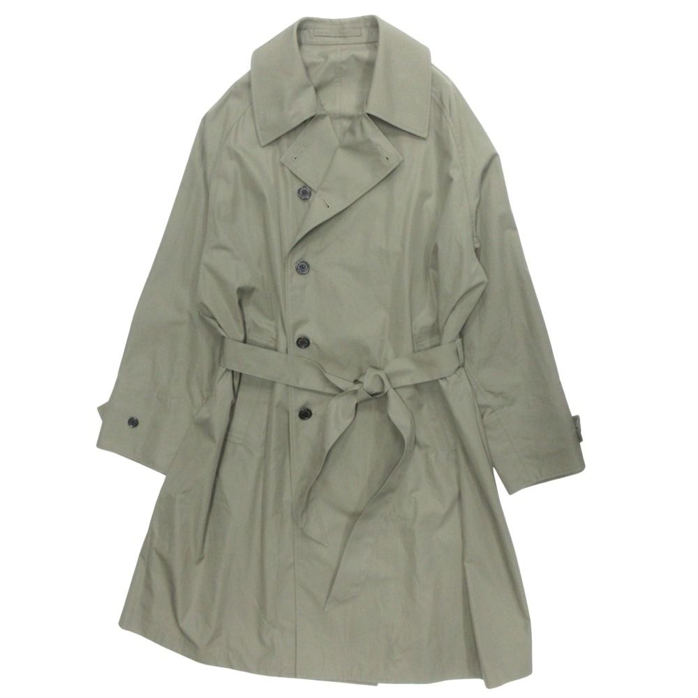 美品 MARKAWARE マーカウェア 24ss SUPER LIGHT TRENCH COAT ライトコットン トレンチ コート ジャケット ブルゾン 2 カーキ メンズ 古着 中古 USED