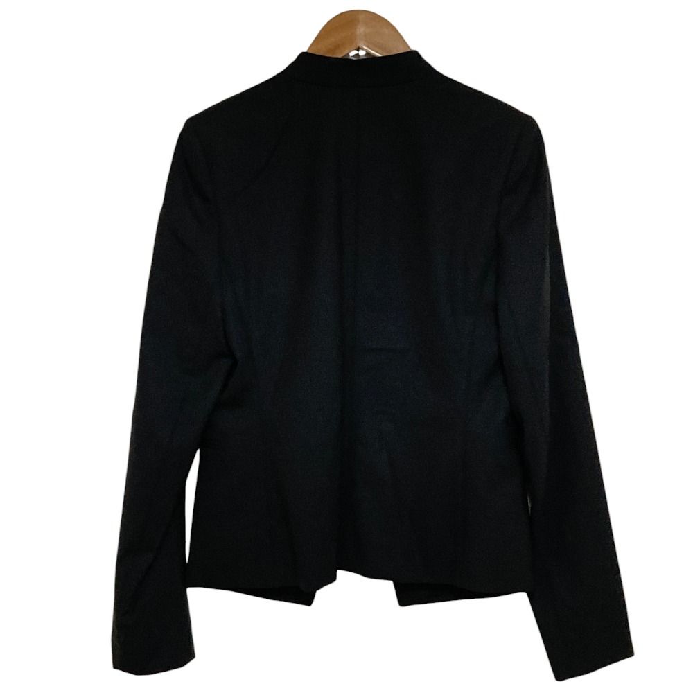【美品】Theory ストレッチパンツ/ジャケット セットアップ 黒 美品 Theory セオリー 定番 TAILOR ストレッチ ノーカラージャケット