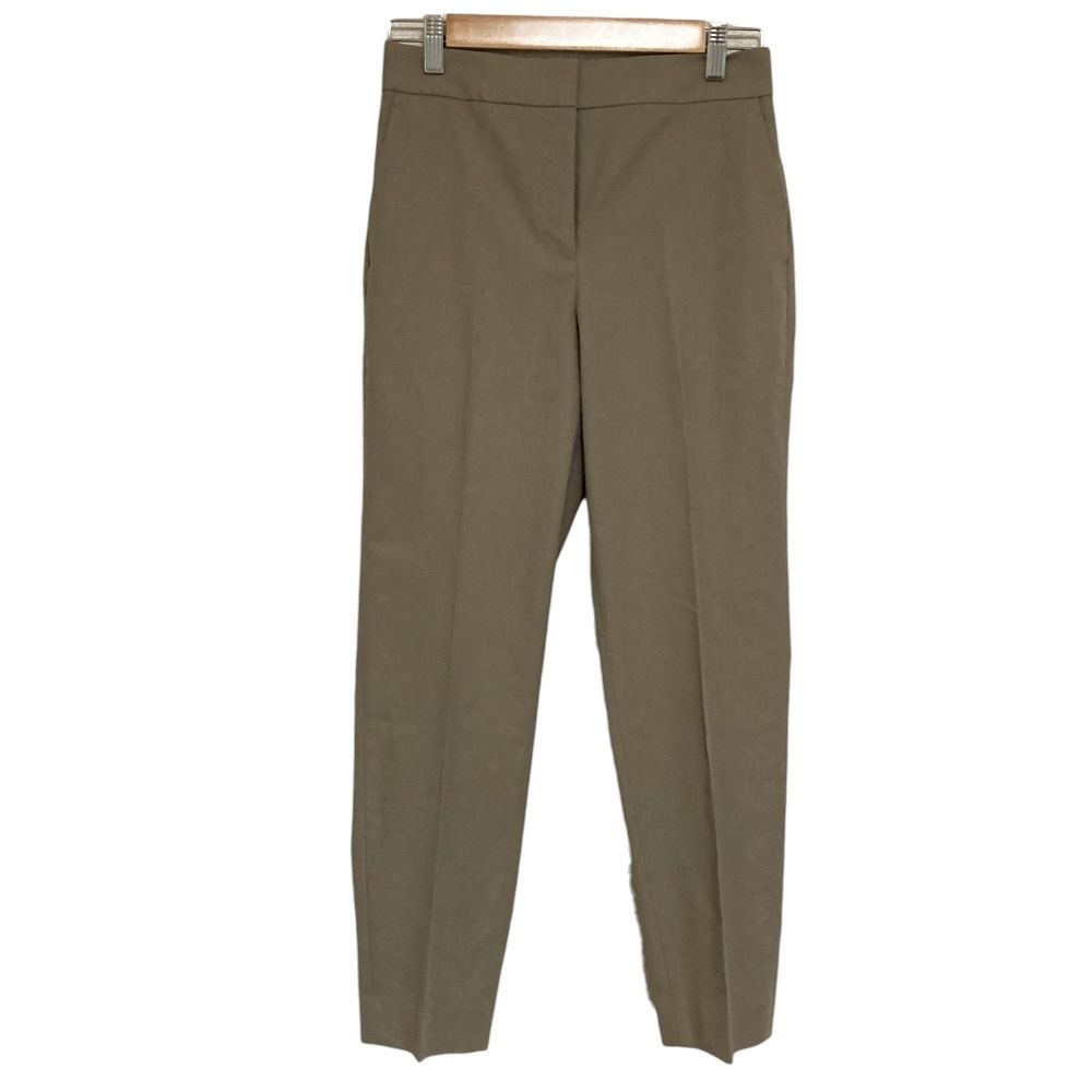 美品 25SS Theory luxe セオリーリュクス ARIOSA CAROL 2 テーパードパンツ スラックス サイズ38 カーキ レディース 古着 中古 USED