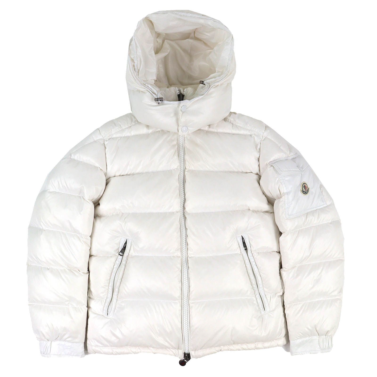 良品△MONCLER モンクレール 2024年製 MAYA マヤ ロゴワッペン フード