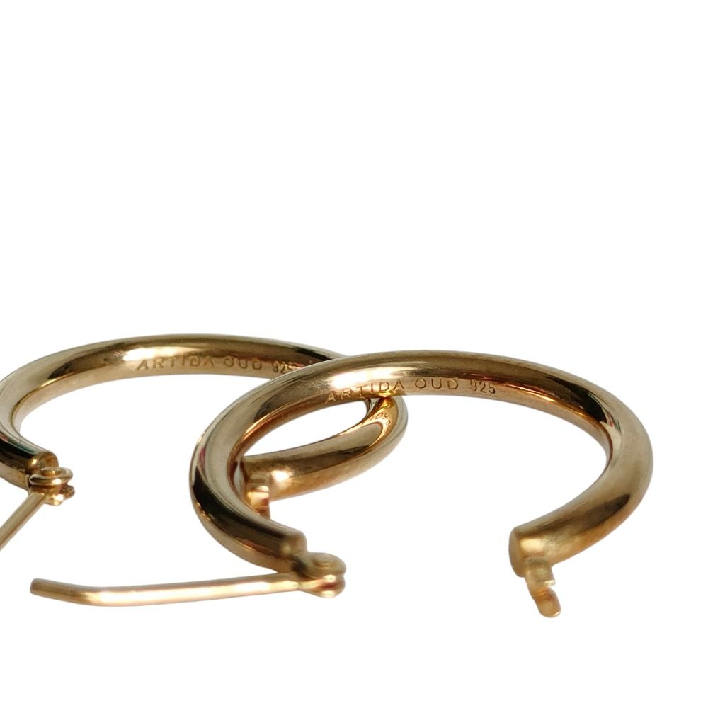 美品 ARTIDA OUD アルティーダウード 925 フープ ピアス アクセサリー