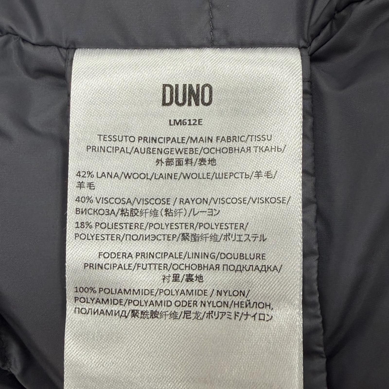 極美品▽DUNO デュノ LM612E ウール混 スタンドカラー ジップアップ