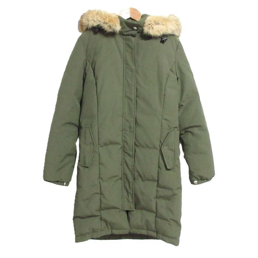良品 Cape Heights ケープハイツ ELLNORA エルノラ ファー ダウンコート Sサイズ カーキ レディース 古着 中古 USED