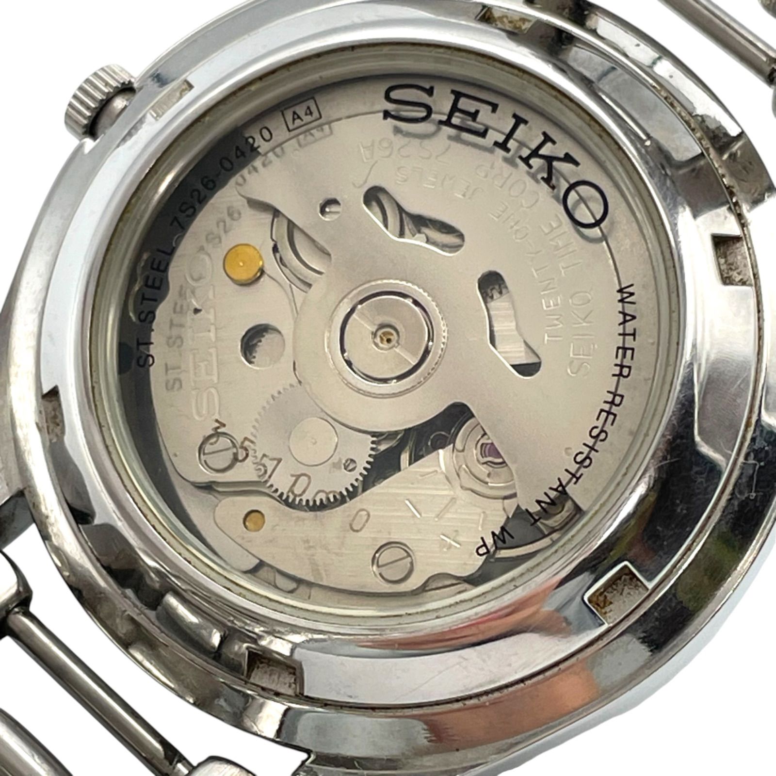 稼働 セイコー5 SEIKO 5 7S26-0420 AT 自動巻き メンズ アナログ 3針