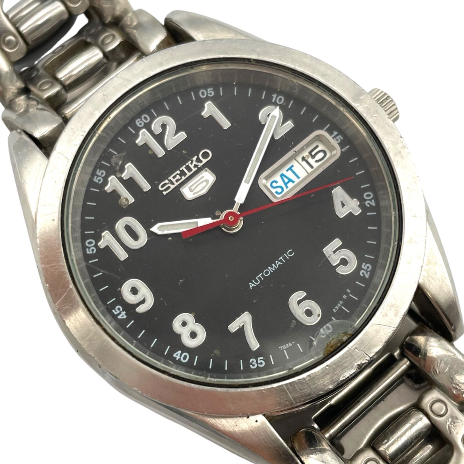 SEIKO 5 7S26-0420 自動巻き時計 ゴールド seiko 5 7s26-0420 ブラック 