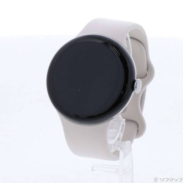 ソフマップ 〔中古品〕 Google Pixel Watch 3 45mm(WiFi) Polished Silver アルミケース／Porcelain アクティブバンド GA05736-US【352】