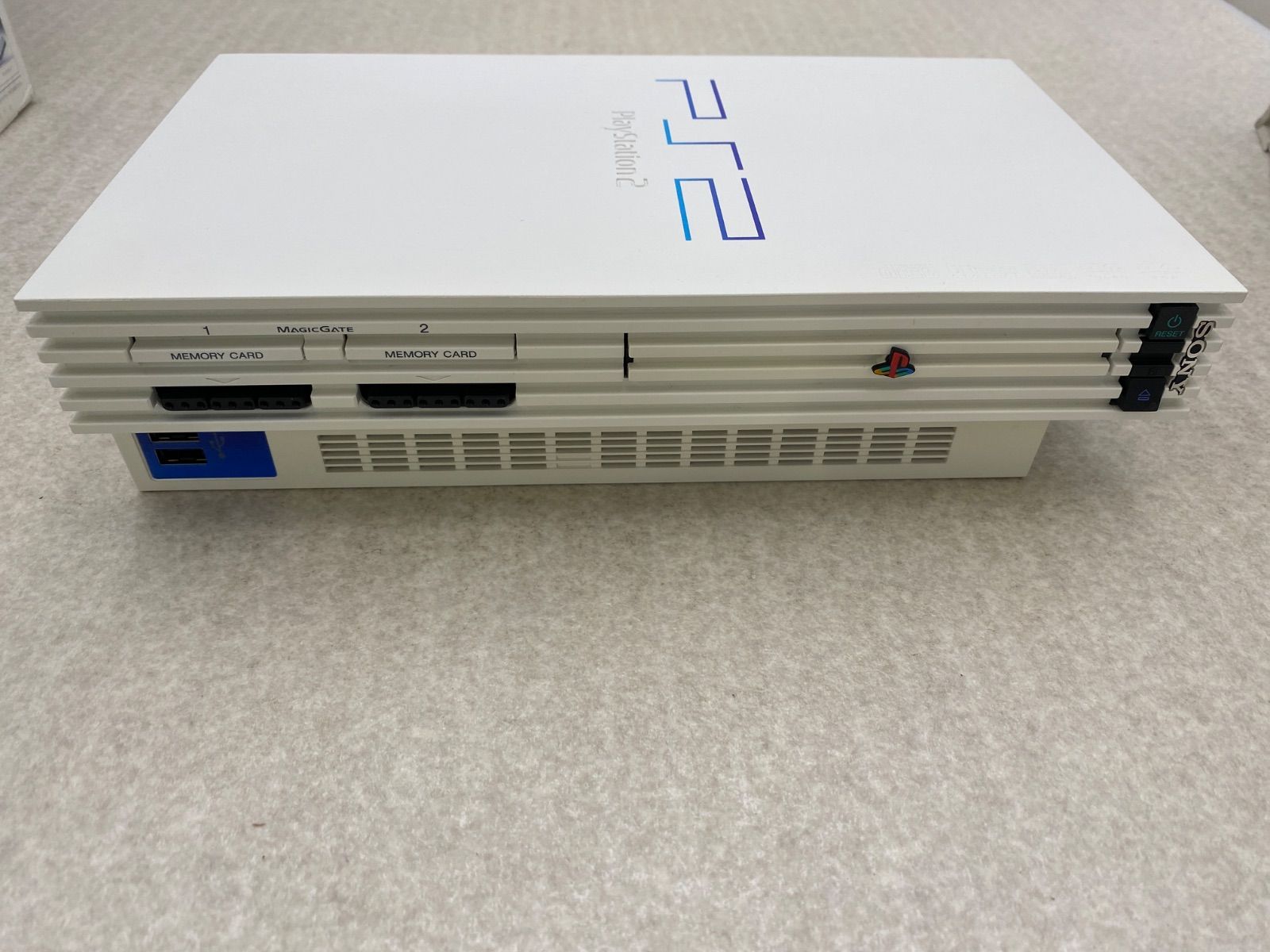 PlayStation 2 (SCPH-50000) 本体 ホワイト 動作品 コントローラー2点 
