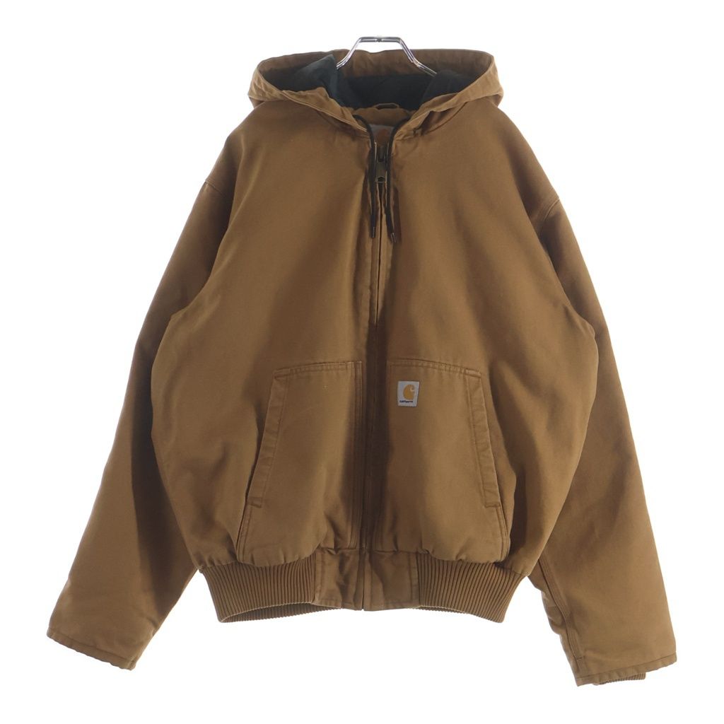 CARHARTT (カーハート) WASHED DUCK INSULATED ACTIVE JACKET ウォッシュ加工 ダック地 中綿アクティブジャケット ブラウン 104050 BRN