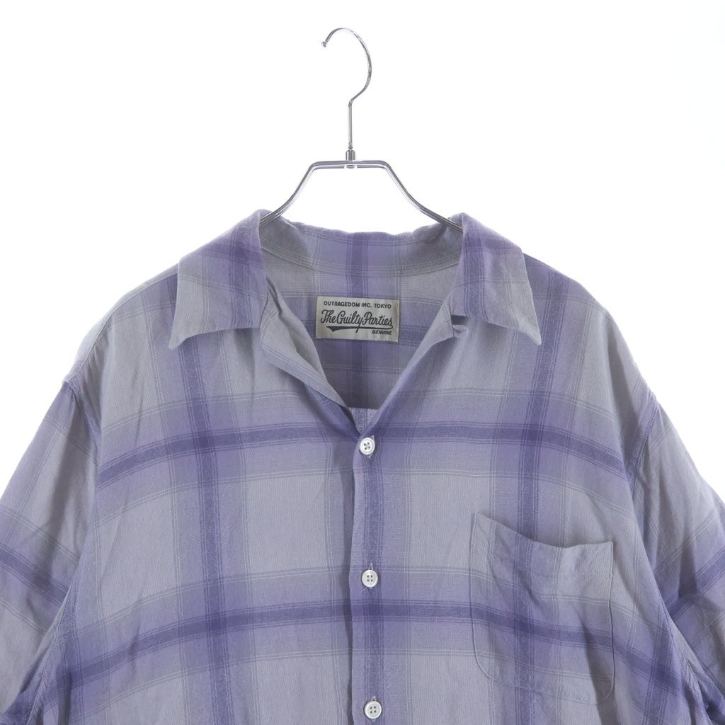 WACKO MARIA (ワコマリア) 23AW OMBRE CHECK OPEN COLLAR SHIRT