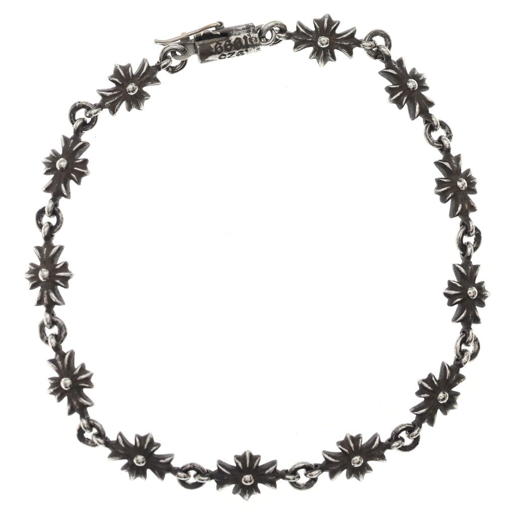 CHROME HEARTS (クロムハーツ) TNY E CH PLS タイニーE CHプラスブレスレット シルバー BCA187