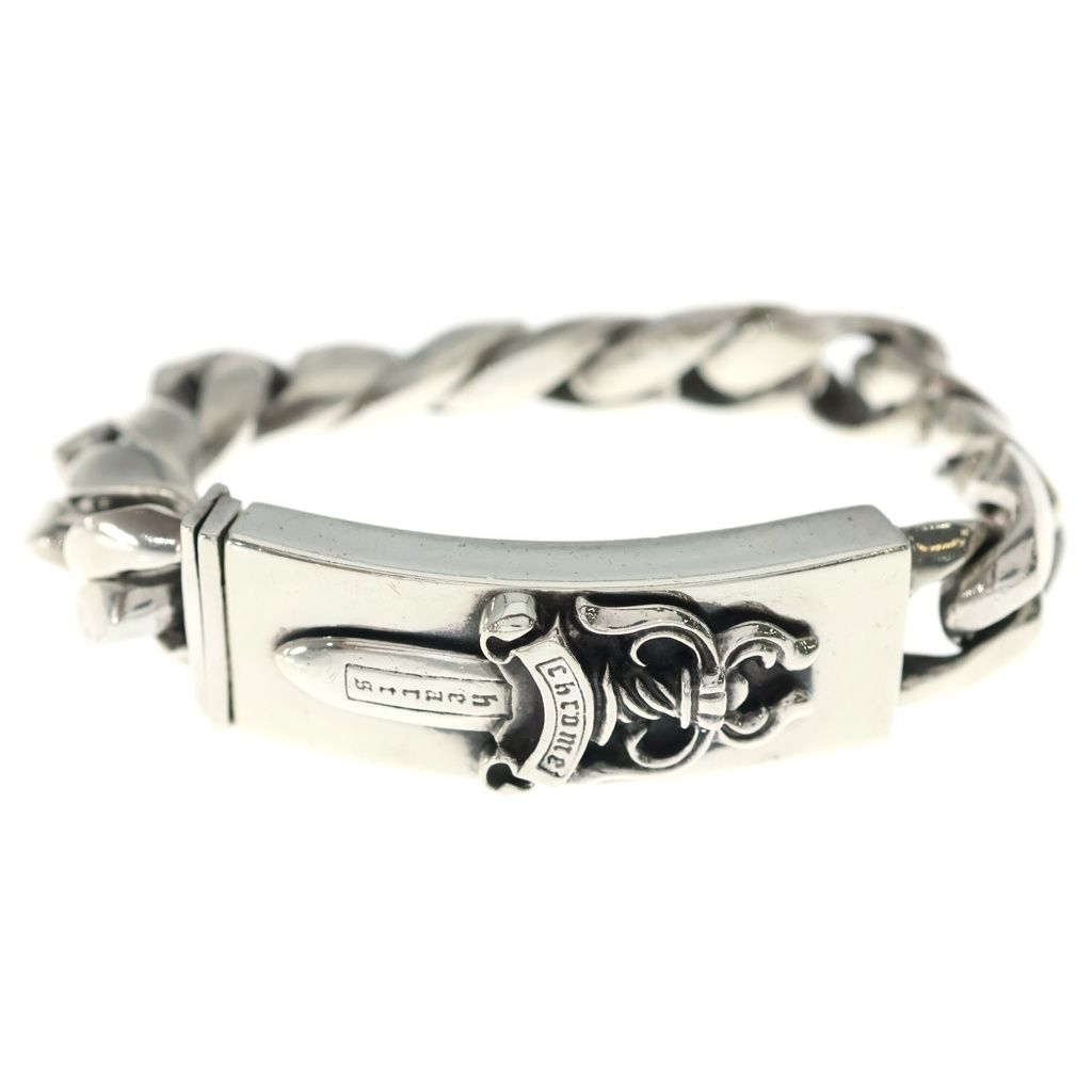 CHROME HEARTS (クロムハーツ) ID DAGGER ダガーIDクラシックリンクブレスレット 11LINK シルバー BCA156