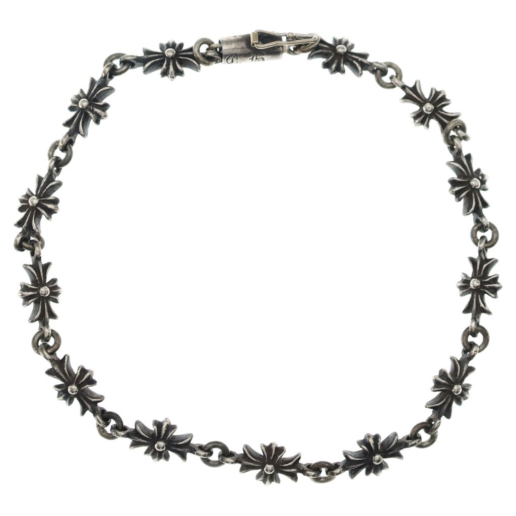 CHROME HEARTS (クロムハーツ) OLD TNY E CH PLS タイニーE CHプラスブレスレット オールド シルバー BCA187